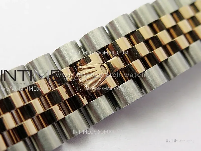 DateJust 31mm 904L SS/RG ONE Factory Best Edition White Dial Roman Marker On 904L/RG SS Jubilee Bracelet A2236