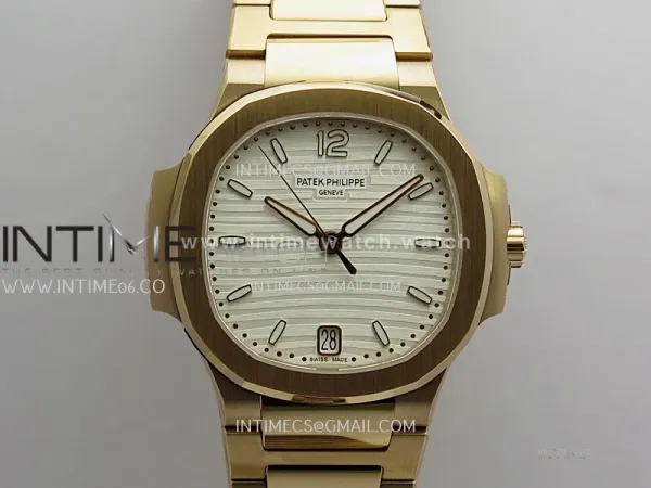 Nautilus 7118 Ladies RG DDF 1:1 Best Edition Silver Dial On RG Bracelet Super Clone DD324