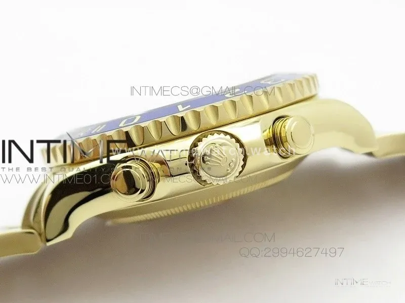 YachtMaster II YG BP New Version White Dial on YG Bracelet A7750