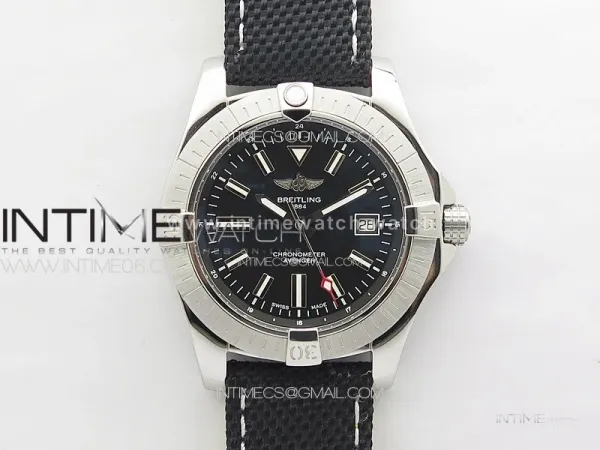 Avenger Automatic 43mm SS B50 Best Edition Black Dial on Black Nylon Strap A2824
