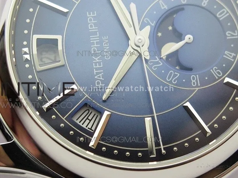 Annual Calendar Complications 5205R SS GRF Best Edition Blue dial on Black leather strap A324
