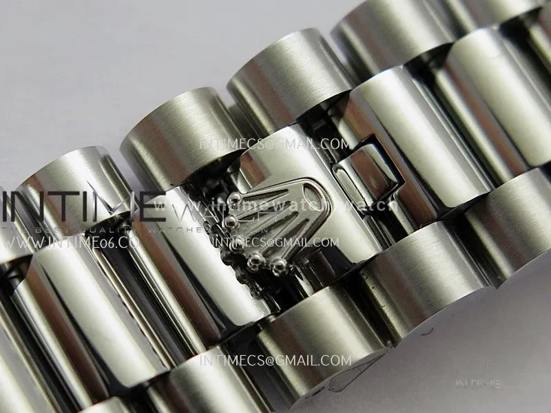 Day Date 128349 SS Gain Weight KF 1:1 White Dial Roman Marker On President Bracelet A2836