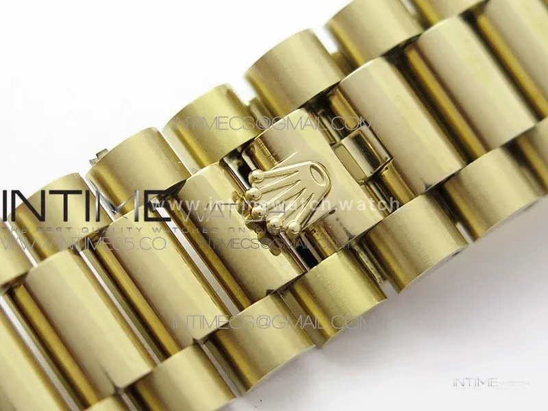 Day-Date 40mm 228239 BP New Dial Version 904 YG Stick Markers YG Dial on YG President Bracelet A2836