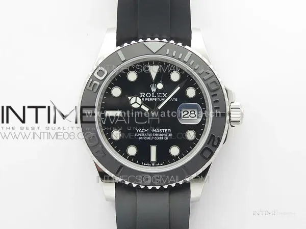 Yacht-Master 42mm 226659 3EF 1:1 Best Edition 3D Black Ceramic Bezel on Black Rubber Strap VS3235