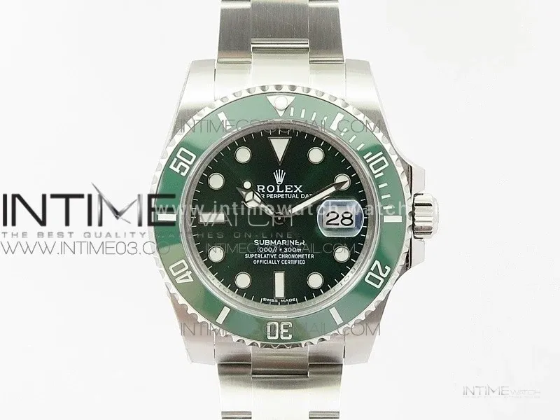Submariner 116610 LV Green Ceramic VRF Max 904L 1:1 Best Edition on SS Bracelet VR3135