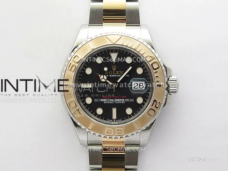 Yacht-Master 126621 904L/RG VSF 1:1 Best Edition Black Dial On 904L/RG Bracelet VS3235