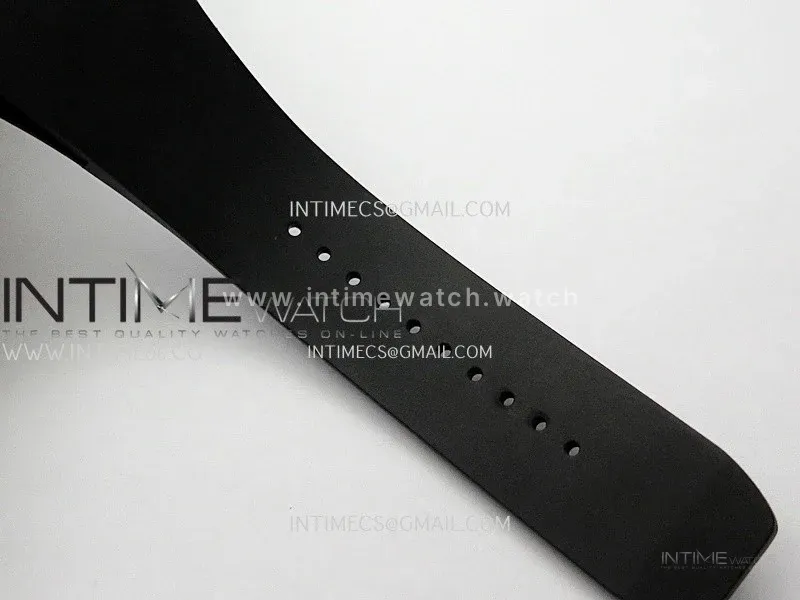 RM055 Transparent Black Inner Sonic Best Edition Skeleton Dial On Black Rubber Strap RMUL2 Super Clone