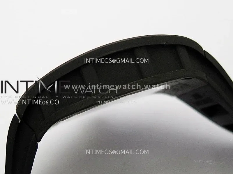 RM055 Real NTPT RG Inner RMF Best Edition Skeleton Dial on Black Rubber Strap RMUL2 Super Clone