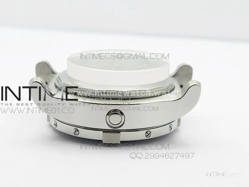 Seawolf SS 1:1 Best Edition SuperLumed Yellow Dial Number Markers on Green Leather Strap A2824(Super Thick Crystal)