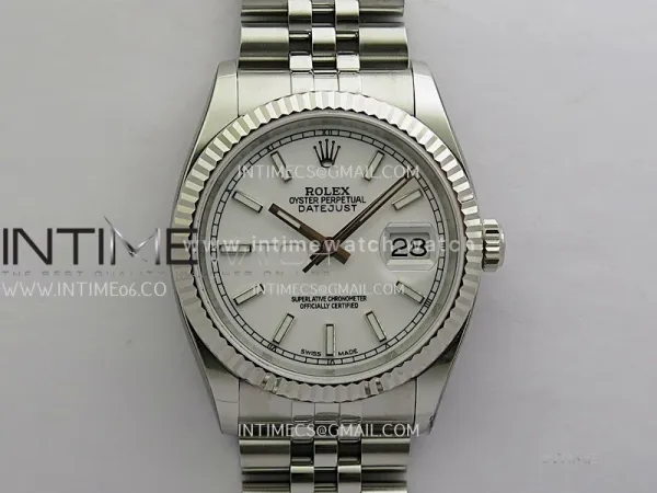 Datejust 36 116234 White Dial with Stick Markers
