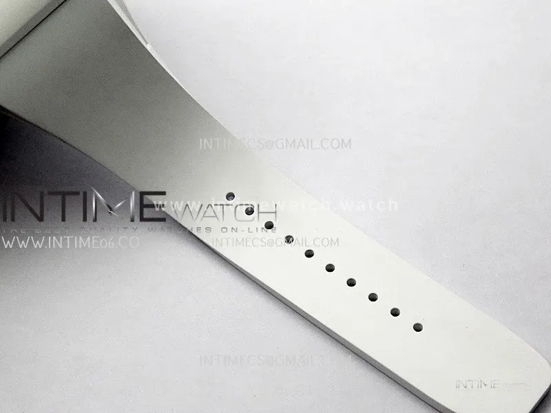RM061 White Ceramic ZF 1:1 Best Edition on White Rubber Strap RMUL2 Super Clone
