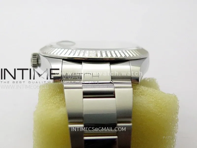 DateJust 41mm 126334 904 SS ONE Factory V2 1:1 Best Edition Fluted Bezel White Dial Sticks Markers on Oyster Bracelet DD3235