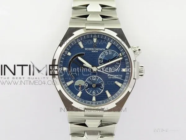 Overseas Dual Time Power Reserve TWA Best Edition Blue Dial on SS Bracelet A1222