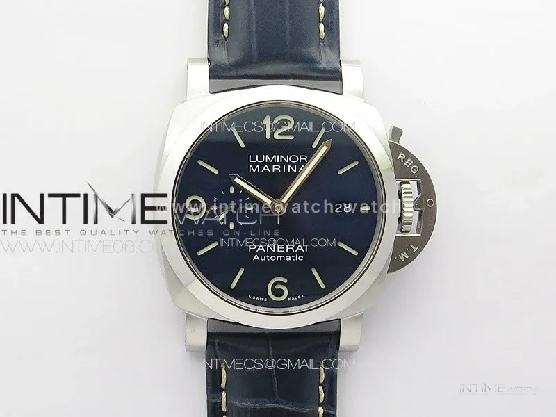 PAM1313 W TTF 1:1 Best Edition on Blue Leather Strap P9010