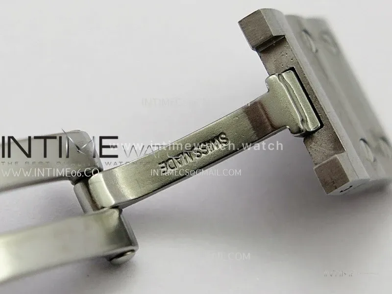 Santos de Cartier 27mm SS 8848F 1:1 Best Edition Gray Dial On SS SmartLinks Bracelet Ronda Quartz
