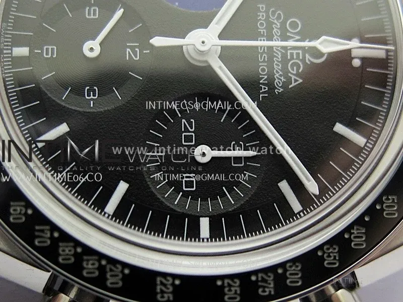 Speedmaster Professional Blue Snoopy SS N1F 1:1 Best Edition Black Dial On Black Nylon Strap A3861