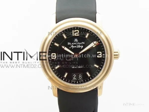 LEMAN 2850B RG 1:1 Best Edition Black Dial on Black Rubber Strap Cal.6950