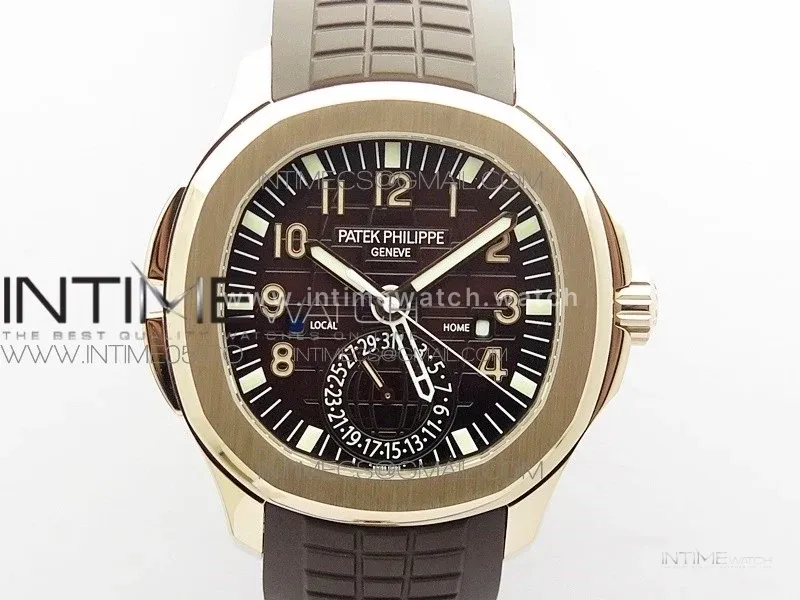 Aquanaut 5164R RG GRF Best Edition Brown Dial on Brown Rubber Strap A324 V2