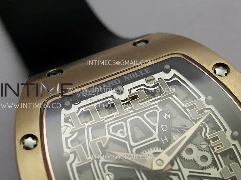 RM67-01 RG Best Edition Skeleton Dial On Black Rubber Strap CRMA7 Clone