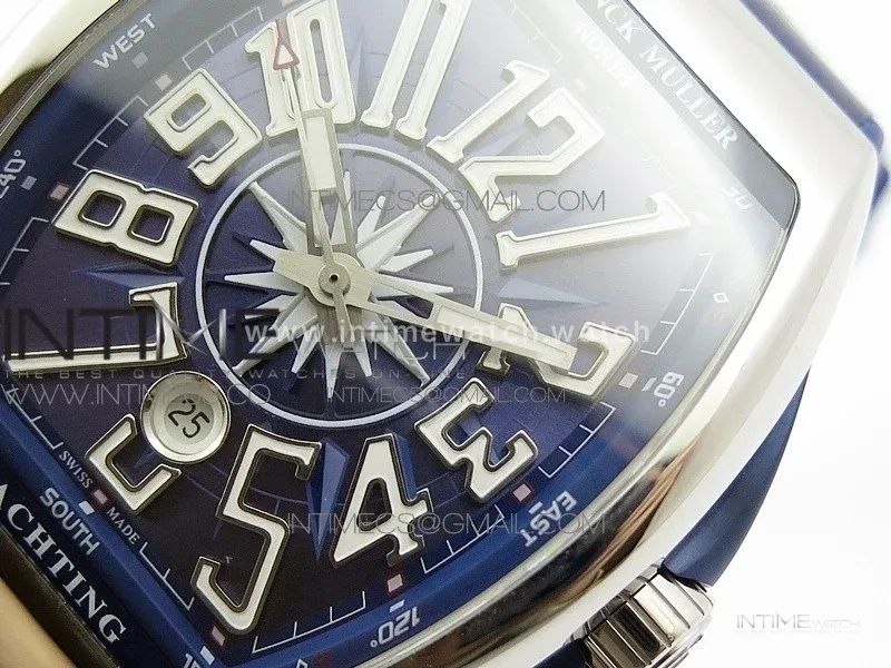 Vanguard V45 SS ABF Best Edition Blue Textured Dial on Blue Gummy Strap A2824