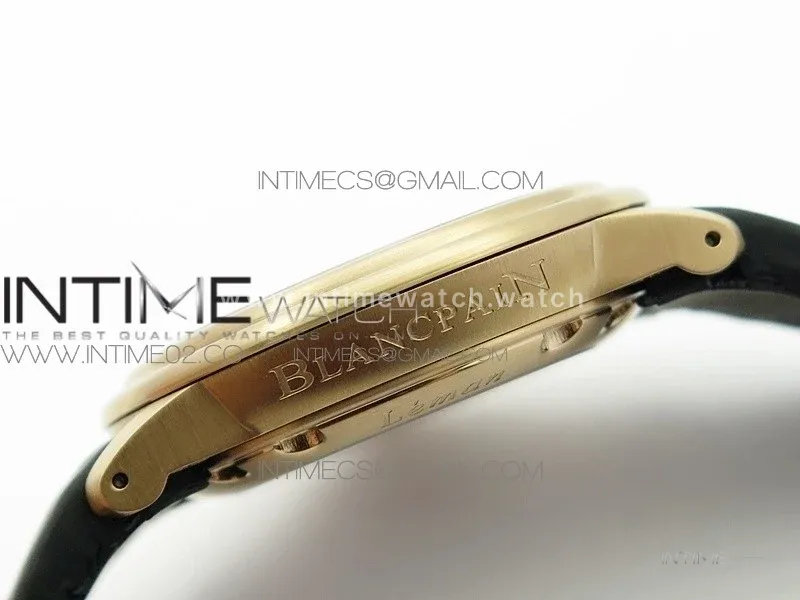 LEMAN 2850B RG 1:1 Best Edition Black Dial on Black Rubber Strap Cal.6950