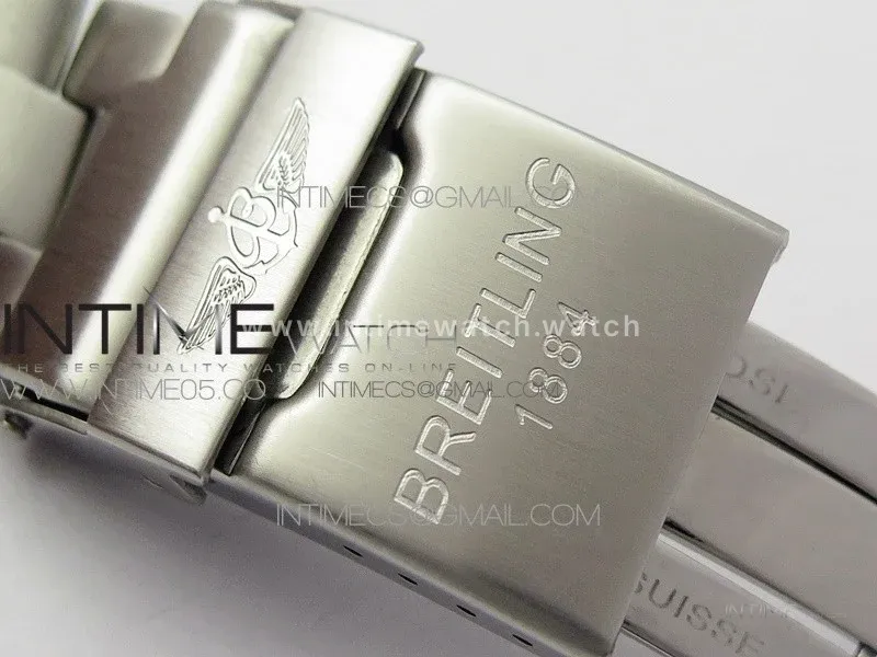 Seawolf 45mm SS B50 1:1 BestEdition SuperLumed Yellow Dial Black Numeral Markers on SS Bracelet A2824(SuperThick Crystal)