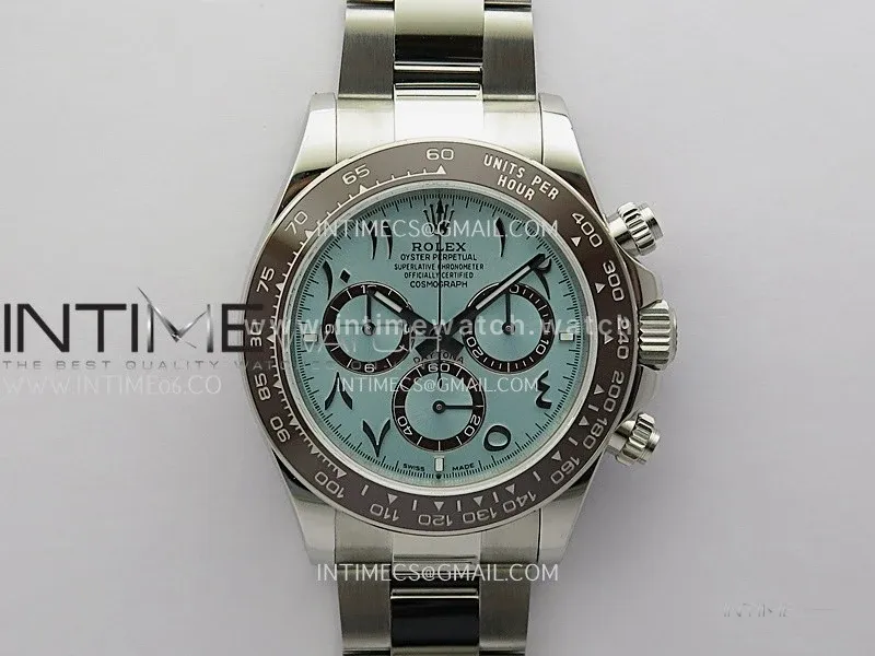 Daytona 126506 Arabic SS QF 1:1 Best Edition Ice Blue Dial on SS Braclet SH4131 V5