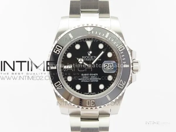 Submariner 116610 LN Black Ceramic 904L GMF 1:1 Best Edition Black Dial On SA3135