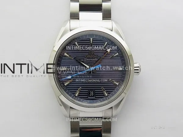 Aqua Terra 150M Master Chronometers N1F Best Edition Blue Dial Blue Second Hand on SS Bracelet A8900