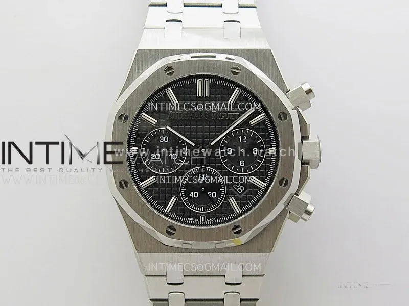 Royal Oak Chrono 26331ST SS IPF 1:1 Best Edition Black Dial on SS Bracelet A7750