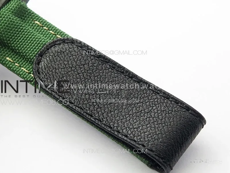 GMT Carbon DIWF Best Edition Gold Dial on Green Nylon Strap SA3285 CHS