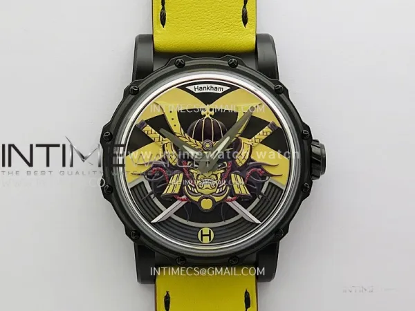Hankham Samurai PVD on Yellow Leather Strap MIYOTA 8215