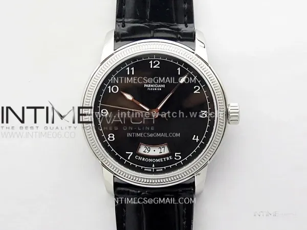 Tonda pf SS VRF Best Eidtion Black Dial Rose Gold Handset on Black Leather Strap PF331