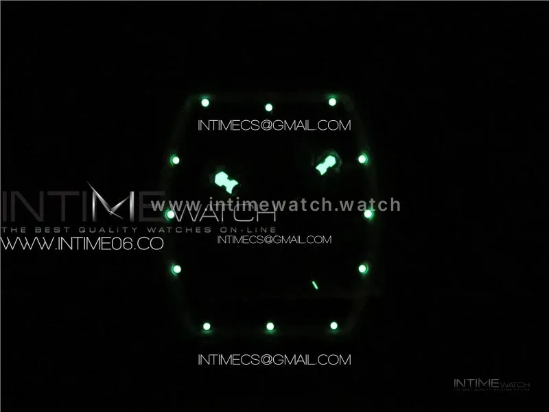 RM055 Forged Carbon Case KUF Best Edition Red Crown on White Rubber Strap MIYOTA8215