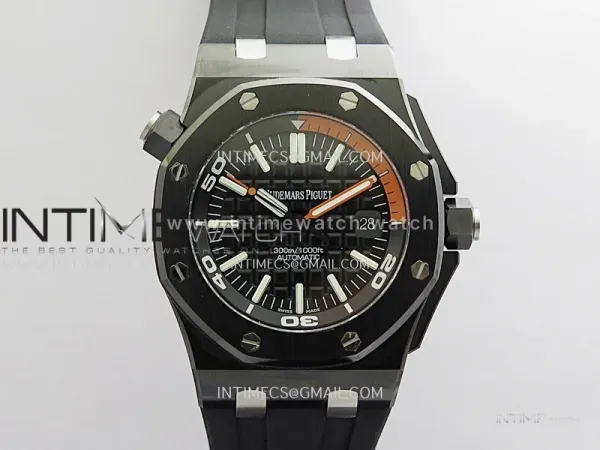 Royal Oak Offshore Diver 15707 Black Ceramic JF 1:1 Best Edition SA3120 Super Clone