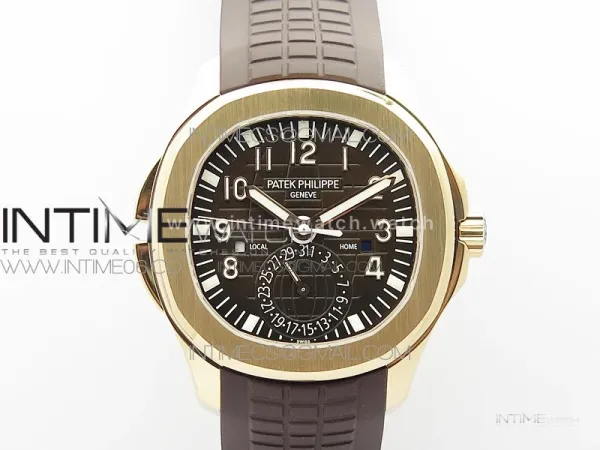 Aquanaut 5164R RG ZF 1:1 Best Edition Brown Dial on Brown Rubber Strap A324