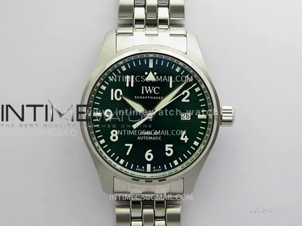 Pilot Mark XX IW328206 MZF 1:1 Best Edition Green Dial On SS Bracelet A2892