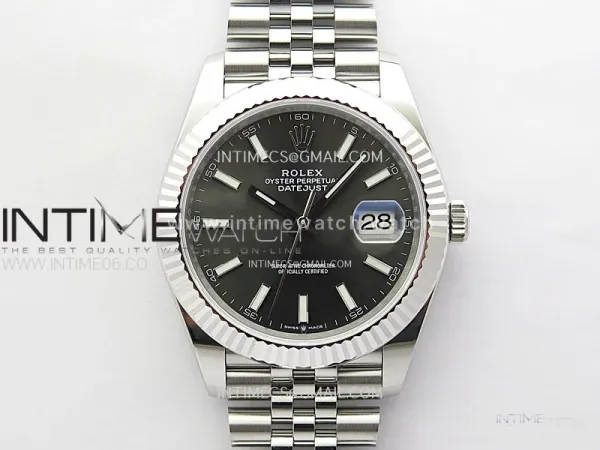 DateJust 41mm 126334 904 SS WF 1:1 Best Edition Rhodium Dial Sticks Markers on Jubilee Bracelet SH3235