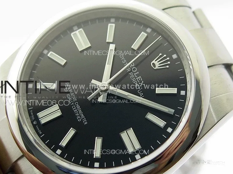 Oyster Perpetual 41mm 124300 904L Steel GMF 1:1 Best Edition Black Dial on SS Bracelet VR3230 V2