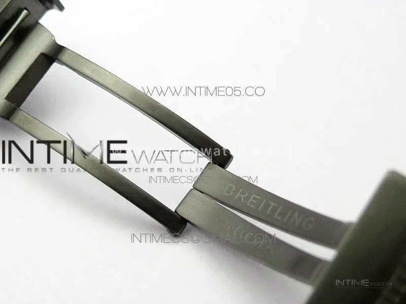 Avenger Bandit Titanium DLC B50 Best Edition Black Dial on Black/Yellow Gummy strap A7750