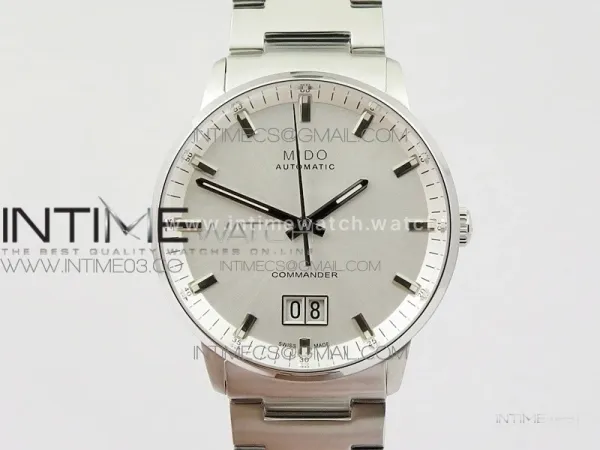 Commander SS HGF 1:1 Best Edition White Dial On SS Bracelet A2824