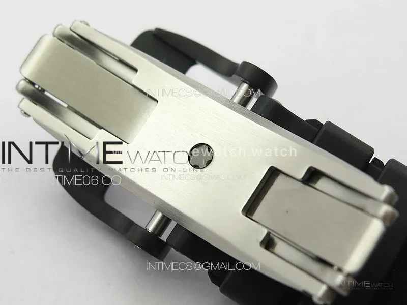 RM035-02 Forged Carbon Case KUF Best Edition Red Crown on Black Rubber Strap MIYOTA8215