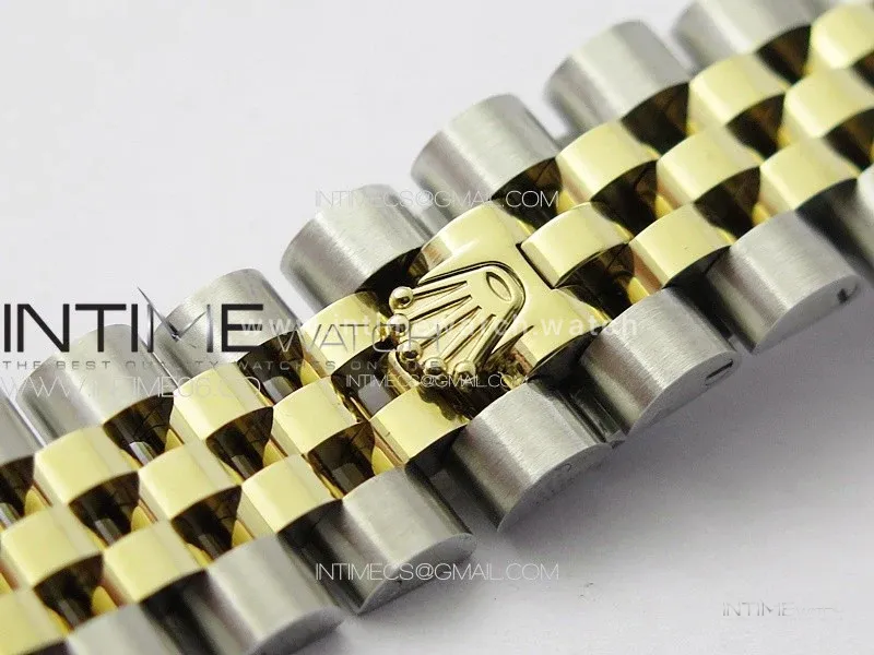 DateJust 31mm 278274 904L SS/YG Crystals Bezel GMF Best Edition Green Flowers Crystals Dial on 904L SS/YG Jubilee Bracelet A2824