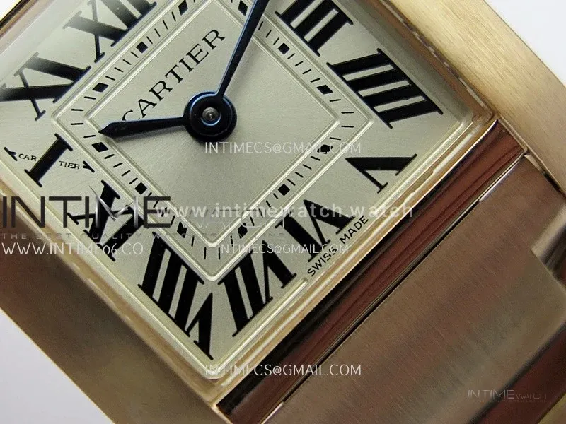 Tank Francaise Ladies 21.2mm RG 8848F 1:1 Best Edition Silver Dial on RG Bracelet Ronda Quartz V2