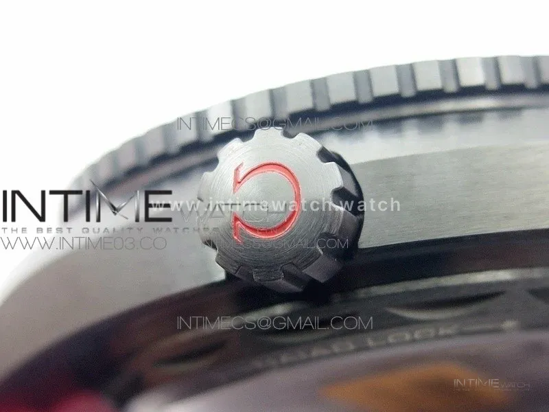 Planet Ocean 45.5mm Deep Black Real Ceramic (Red) VSF 1:1 Best Edition on Black Nylon Strap A8906 Super Clone