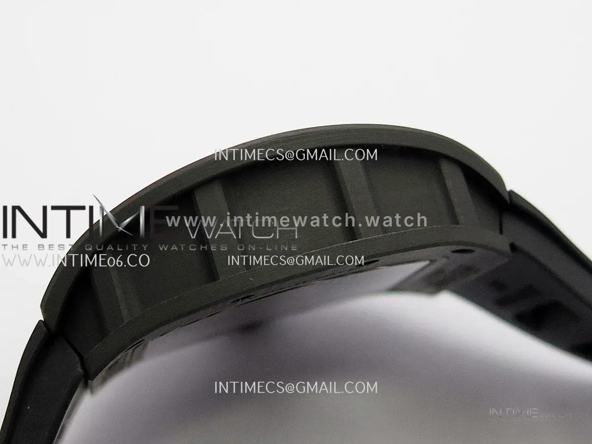 RM055 Black NTPT RG Inner Bezel GTF Best Skeleton Dial Black Rubber Strap RMUL2 Super Clone (Free Sprung)