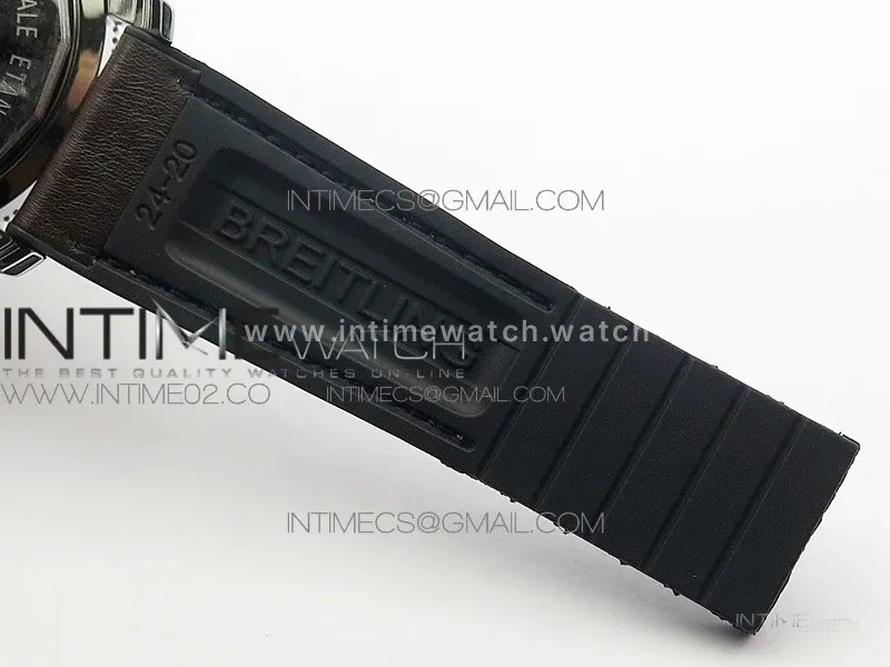 Super Ocean Heritage Brown Ceramic Bezel SS Gray Dial on Brown Gummy Strap A2824