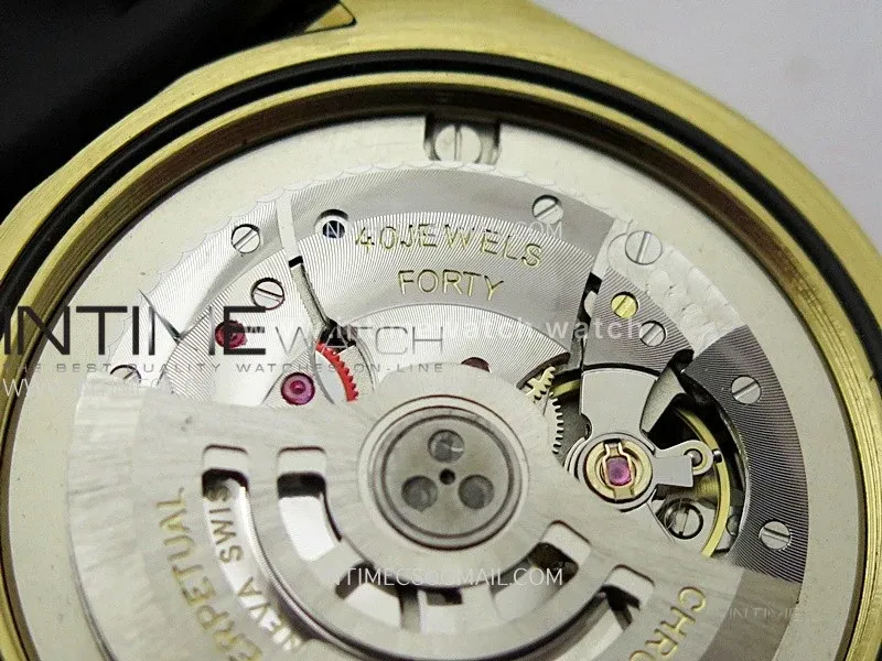 Sky-Dweller 336238 YG Noob 1:1 Best Edition Gold Dial on Black Rubber Strap Asian 23J to 9001