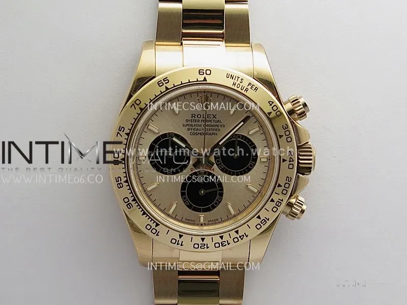 Daytona 126505 Gain Weight RG QF RG Dial Black Subdial On RG Bracelet SH4131 (Free Sprung)