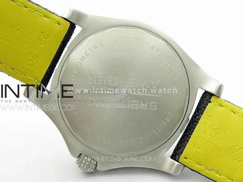 Avenger Automatic 43mm SS B50 Best Edition Black Dial on Black Nylon Strap A2824